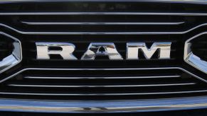 A Ram truck's grille.