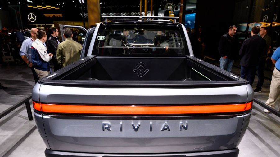 Rivian R1T seen at the New York International Auto Show