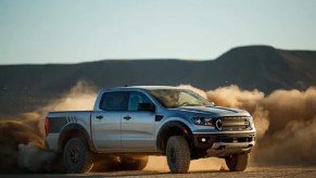 Ford Ranger Off-Roading in the desert shows one benefit of an all-wheel-drive powertrain