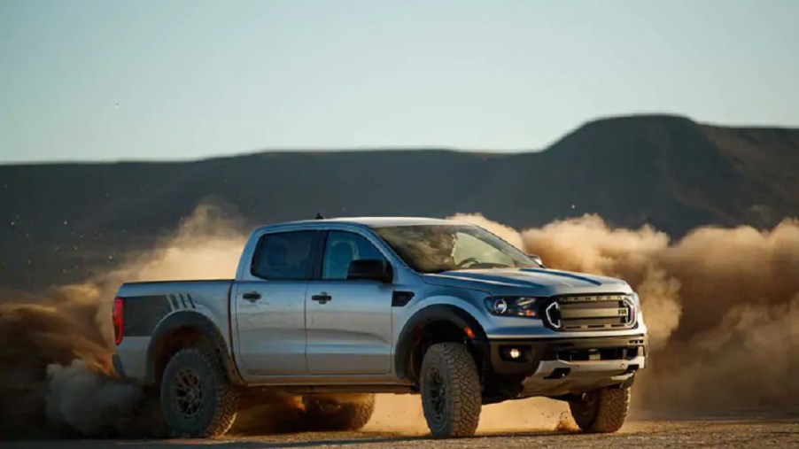 Ford Ranger Off-Roading in the desert shows one benefit of an all-wheel-drive powertrain
