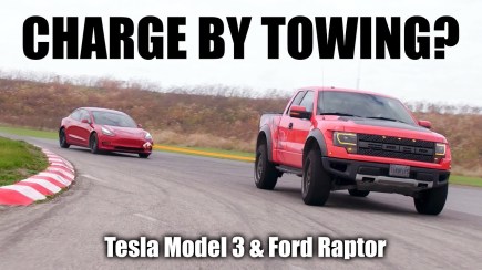 Tesla Need a Recharge? Tow It With a Ford Raptor