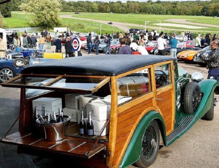 This Classic Bentley Pickup Is Used to Deliver Champagne