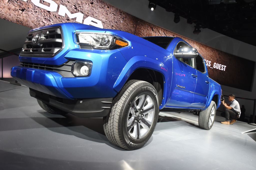 The Toyota Tacoma on display at the North American International Auto Show 2015