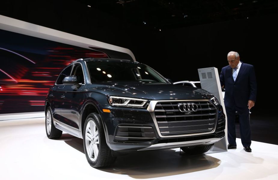 A 2017 Audi Q5 on display at the Chicago Auto Show