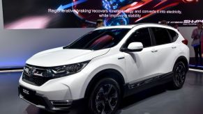 The 2017 Honda CR-V on display at the Frankfurt Motor Show