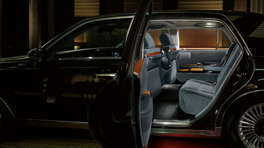 The 2018 Toyota Century's luxury car wool interior