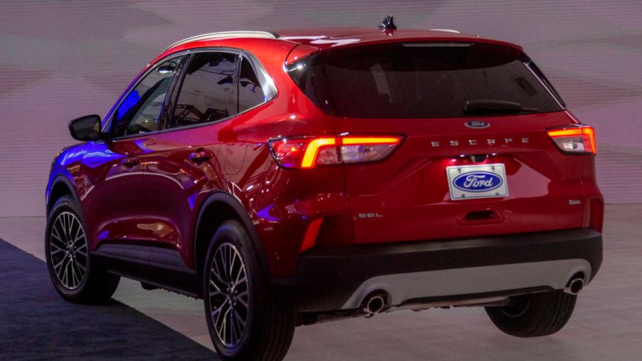The 2020 Ford Escape plug-in hybrid on display at AutoMobility LA