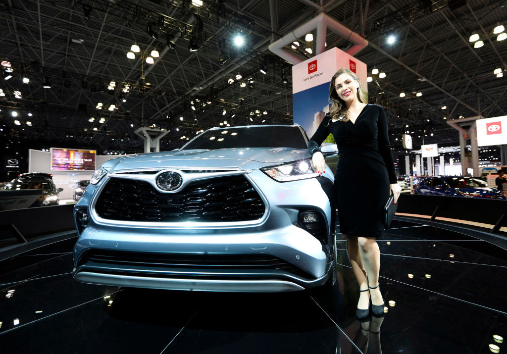 The 2020 Toyota Highlander at the 2019 New York International Auto Show