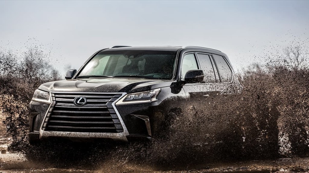2020 Lexus LX 570 shows its formidable presence off-road