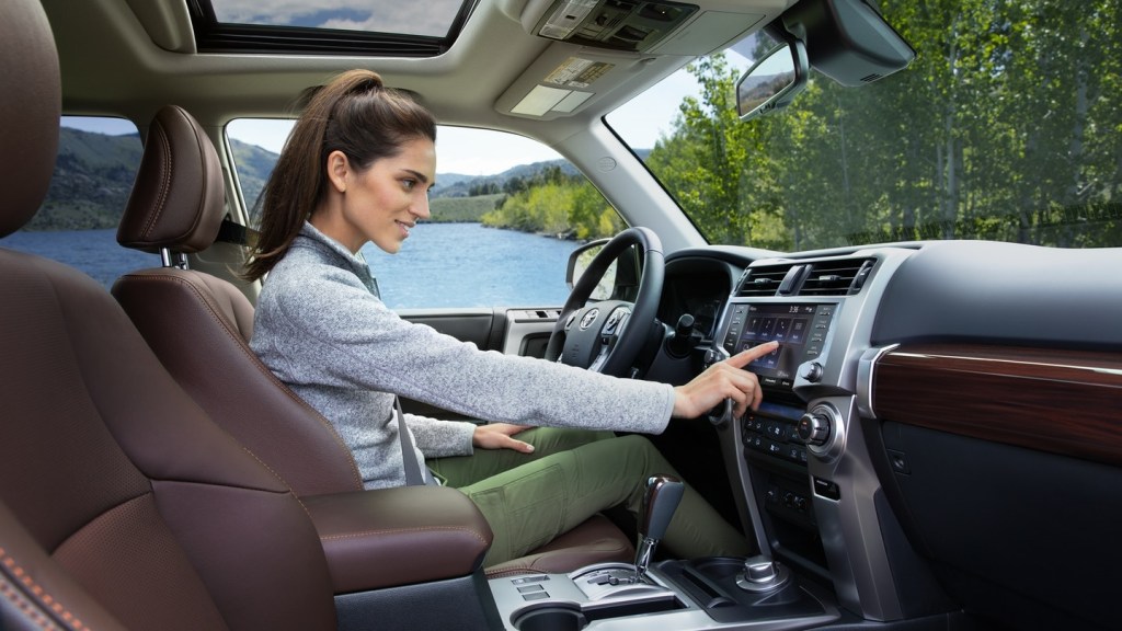 Front row of the  2020 Toyota 4Runner