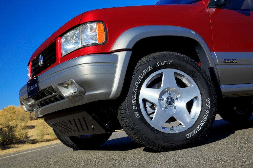 Acura 1997 SLX restomod wheel and lower trim detail