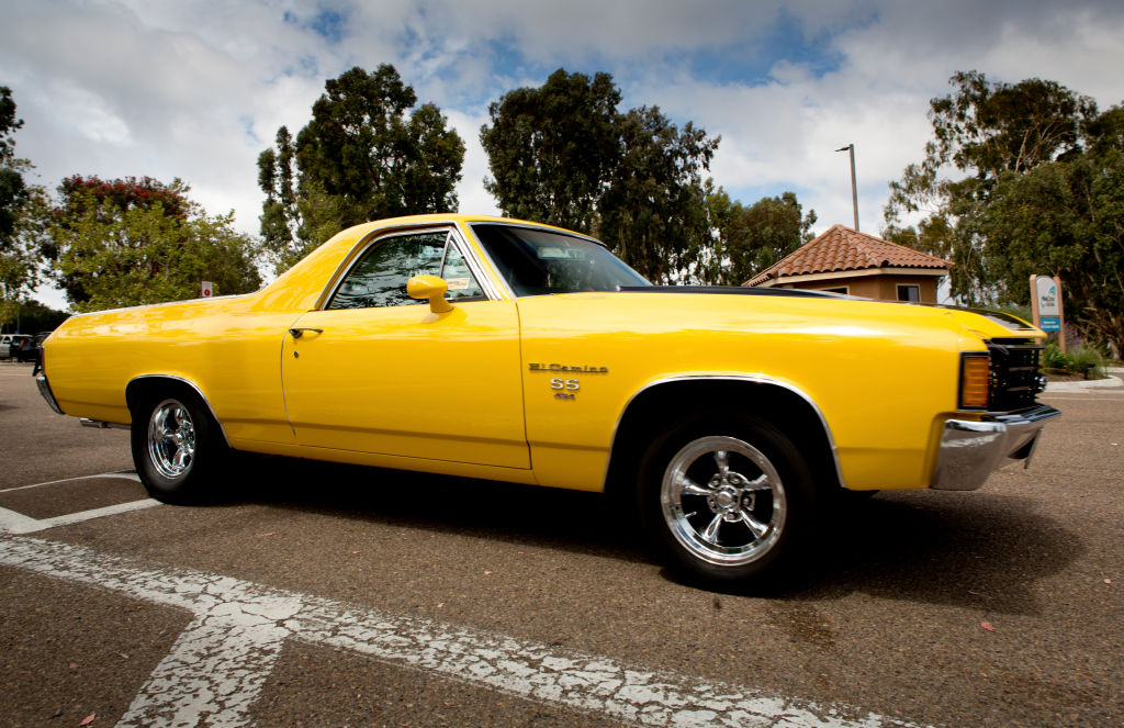 A Chevrolet El Camino parked in a parking lot