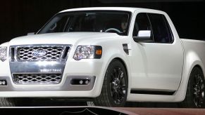 The Ford Explorer Sport Trac at the 2005 North American International Auto Show