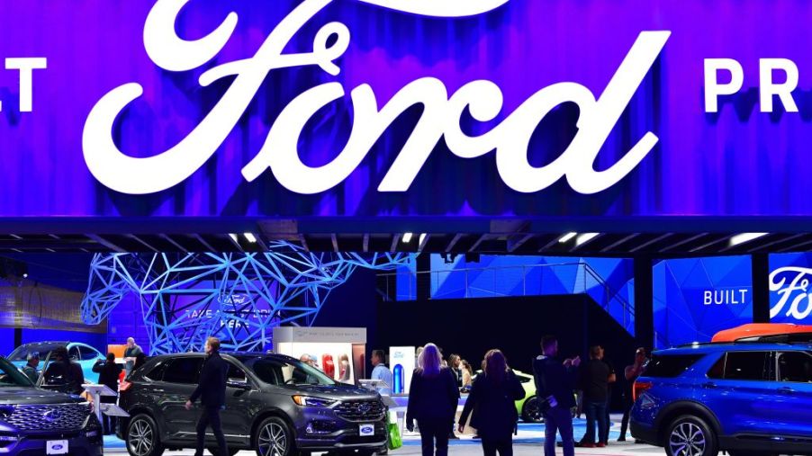 Ford display at the 2019 Los Angeles Auto Show