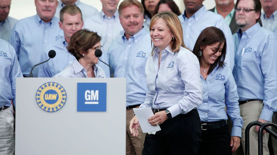 General Motors CEO Mary Barra takes the stage in 2015