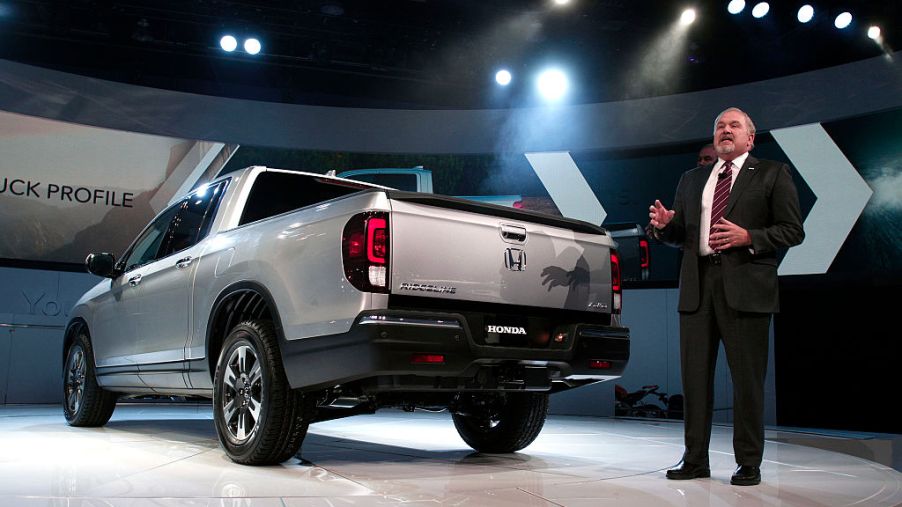 A Honda spokesmen reveal the newest Ridgeline truck