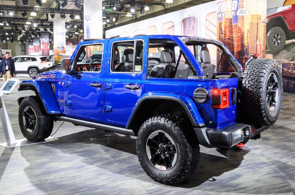 The Jeep Gladiator Rubicon seen at the New York International Auto Show