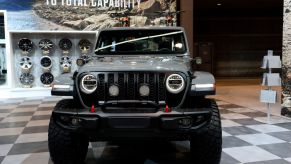 The 2020 Jeep Gladiator on display at the Annual Chicago Auto Show