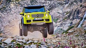 Mercedes G550 4x4 Squared in action off-road