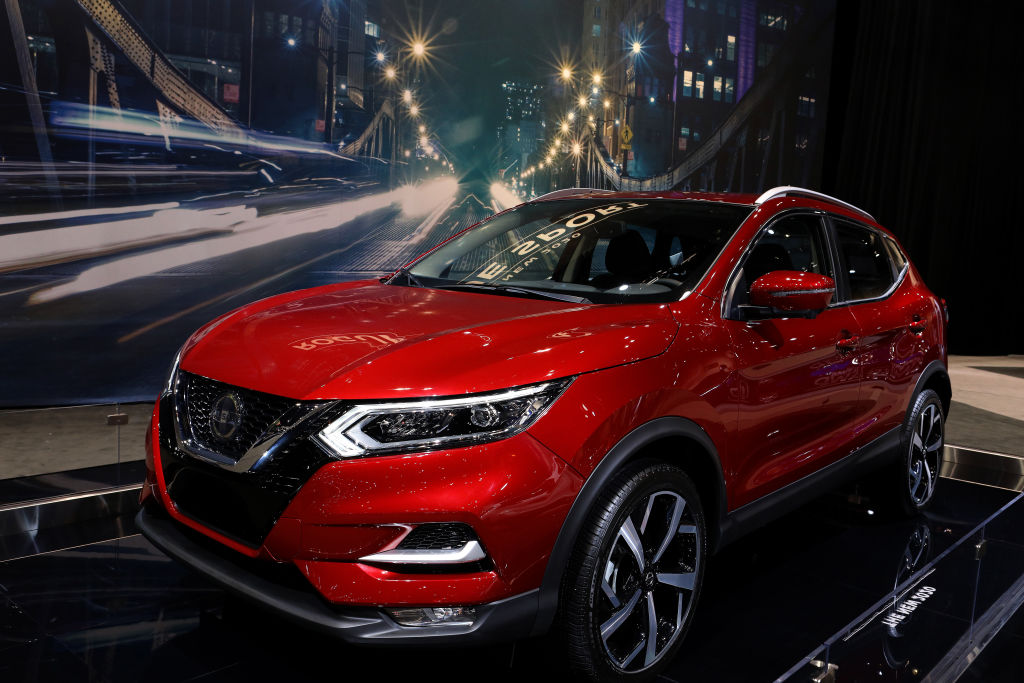 The 2020 Nissan Rogue Sport on display