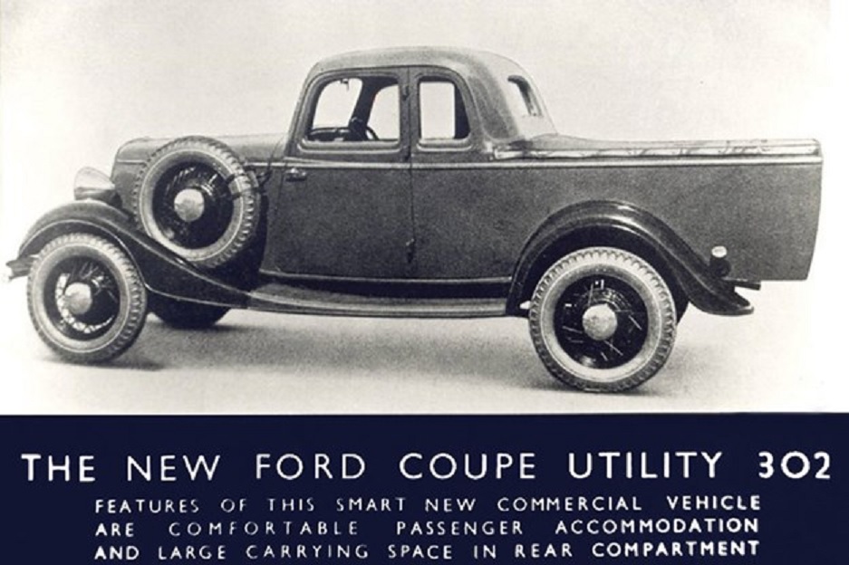 1934 Ford Coupe Utility 302 ad