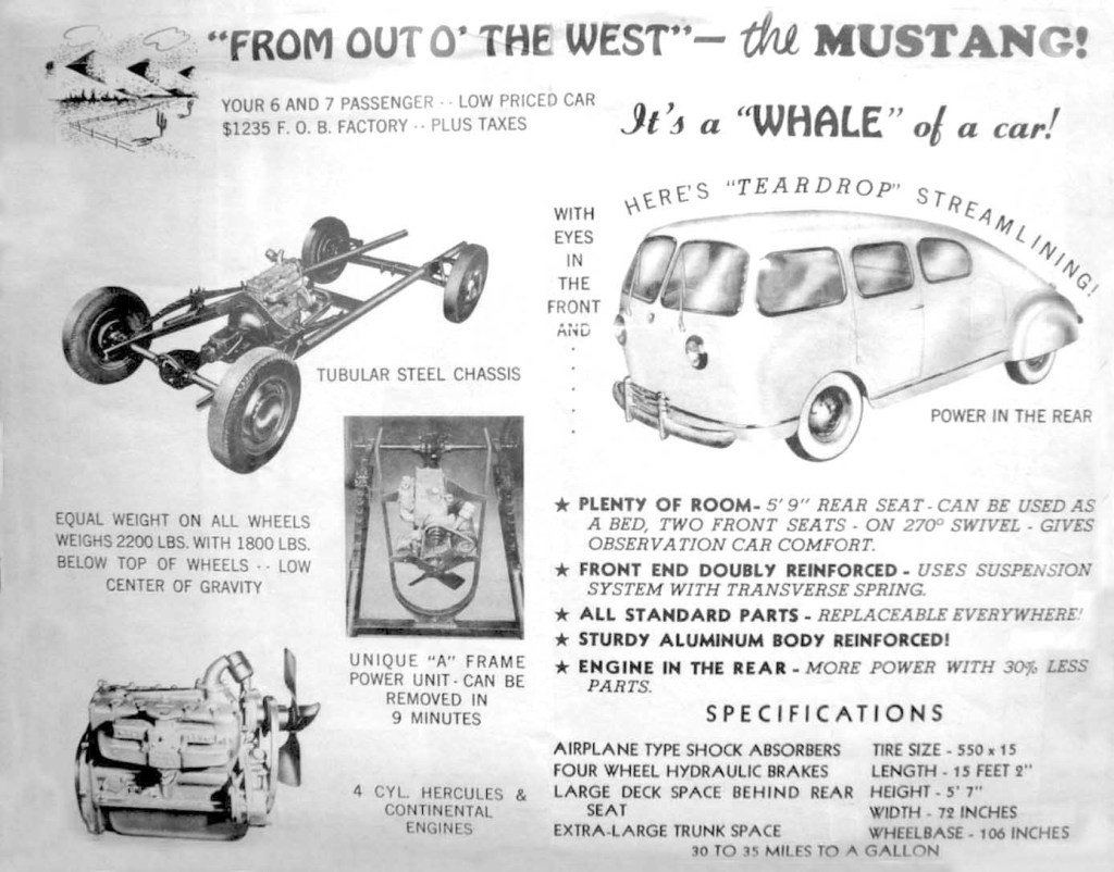 1949 Mustang Teardrop Whale 