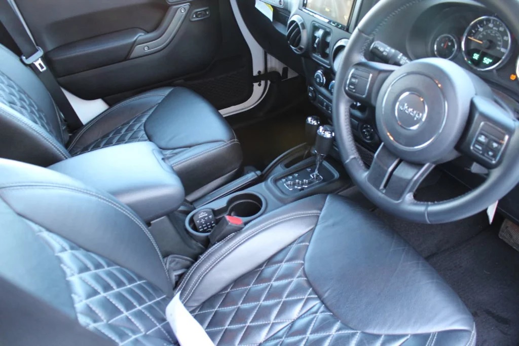 2016 Jeep Wrangler Unlimited six-wheeler interior