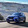 2020 BMW X5 M driving up mountain road