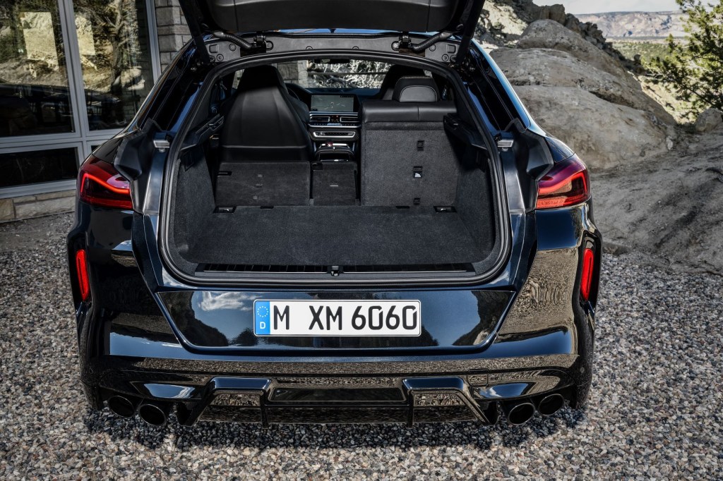 2020 BMW X6 M with seats folded
