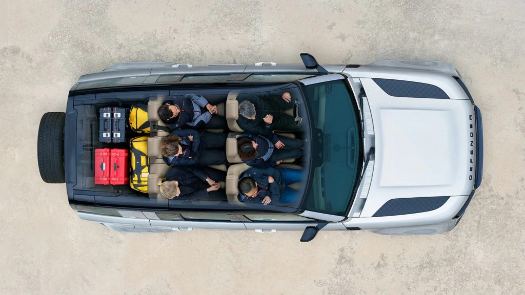 2020 Land Rover Defender 110 interior overhead