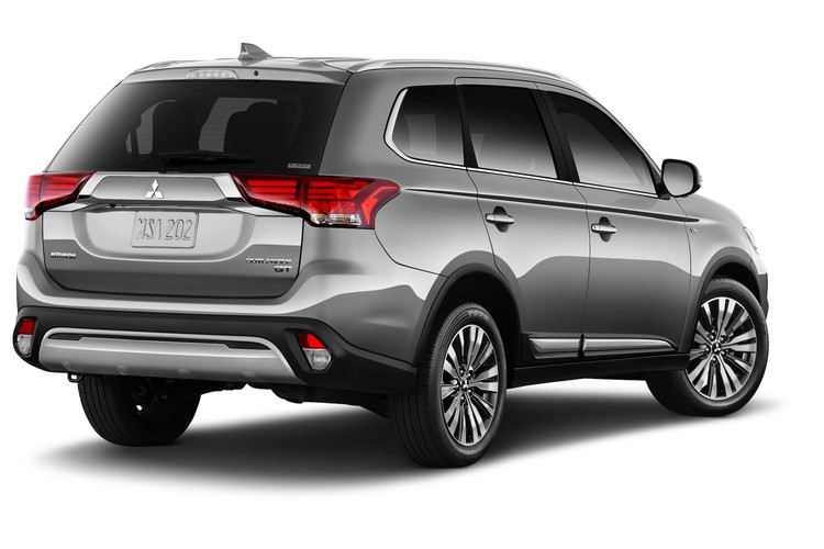 2020 Mitsubishi Outlander PHEV from the rear