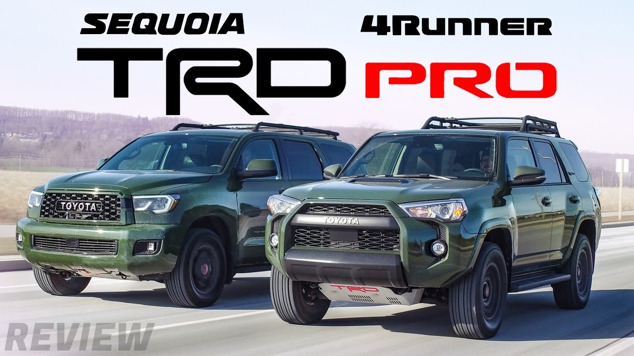 Toyota Trd Pro 3 Row Suvs Sequoia Vs 4runner