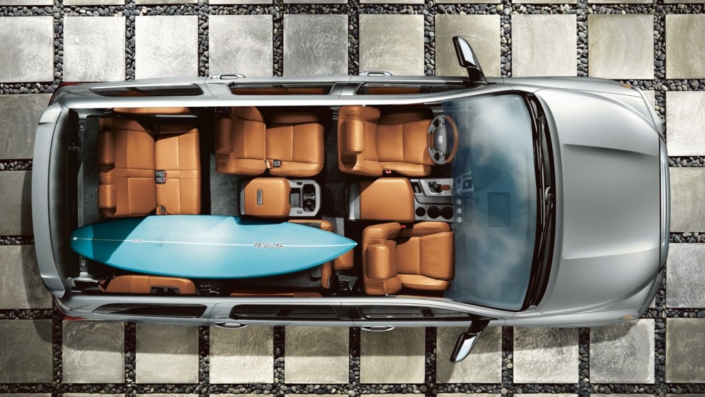 2020 Toyota Sequoia interior overhead cutaway