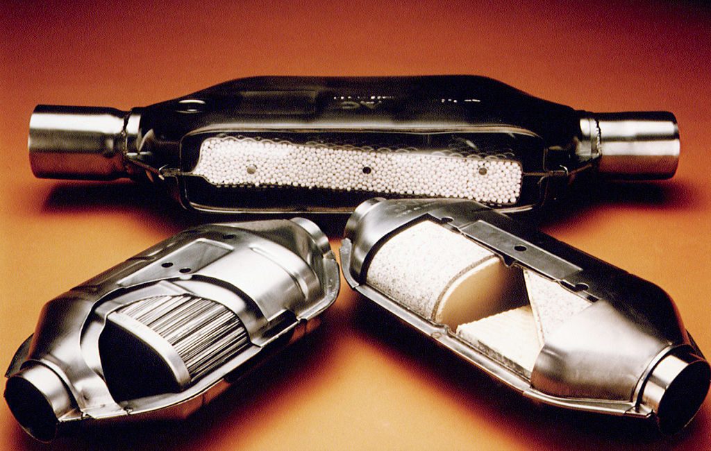 A set of catalytic converters