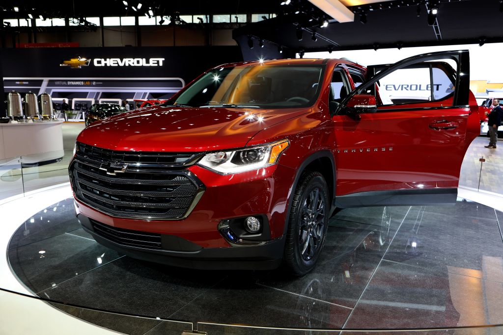 2018 Chevrolet Traverse is on display at the 110th Annual Chicago Auto Show
