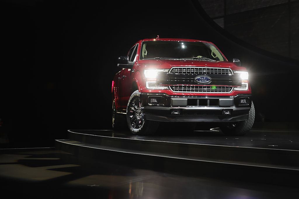 The Ford F-150 on display at the North American International Auto Show