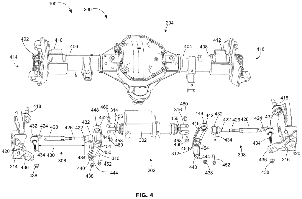 Ford four-wheel steering patent | Ford-0