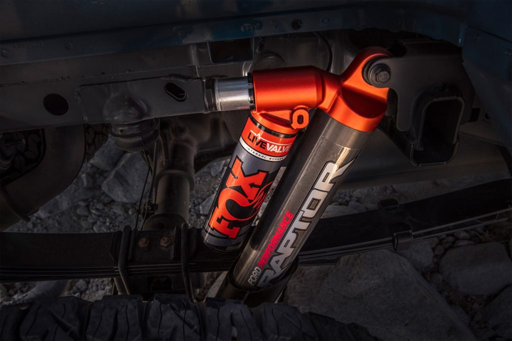 Fox Live Valve electronic shocks prototype on 2019 Ford F-150 Raptor