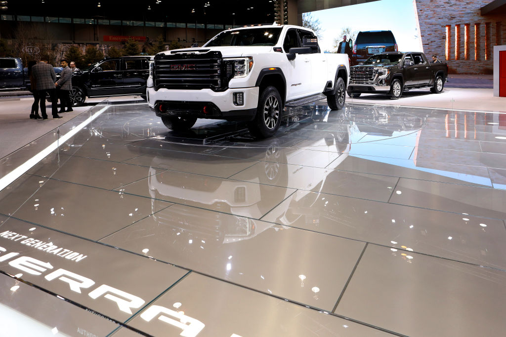 The 2019 GMCC Sierra on display at the Annual Chicago Auto Show
