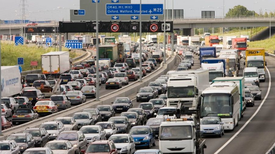 A gridlock city highway traffic jam shows why diesel regulations may be more important than ever before