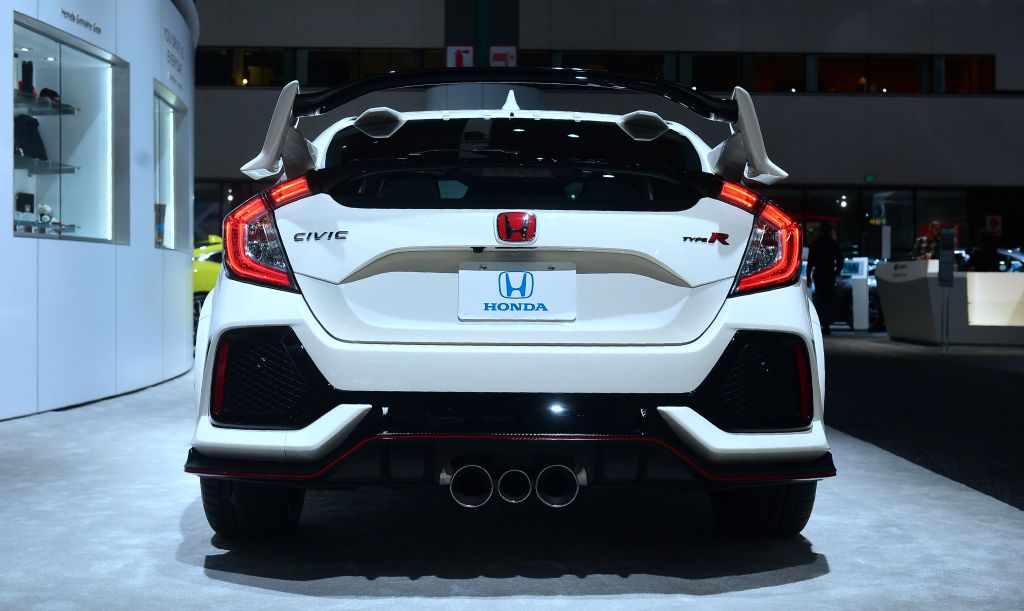 The Honda Civic on display at Automobility LA