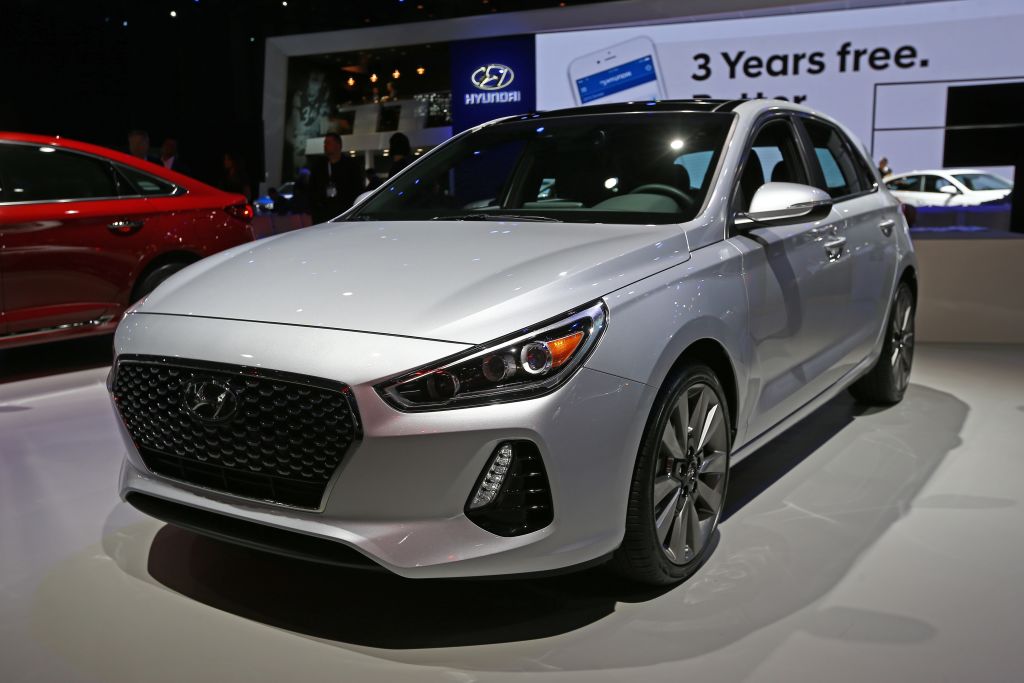 The Hyundai Elantra at the New York International Auto Show