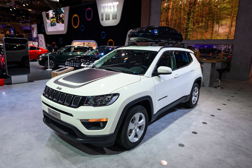 The Jeep Compass on display at the Brussels Expo
