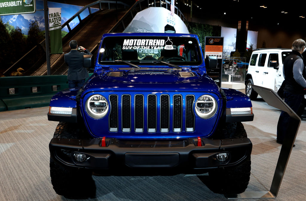 The Jeep Wrangler on display at the Annual Chicago Auto Show