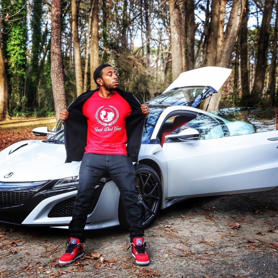 Ludacris with his Acura NSX