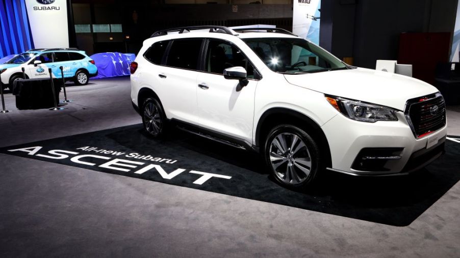 2018 Subaru Ascent is on display at the 110th Annual Chicago Auto Show at McCormick Place