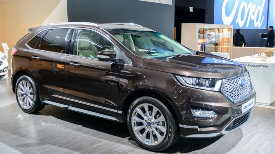 The Ford Edge on display at the Brussels Expo
