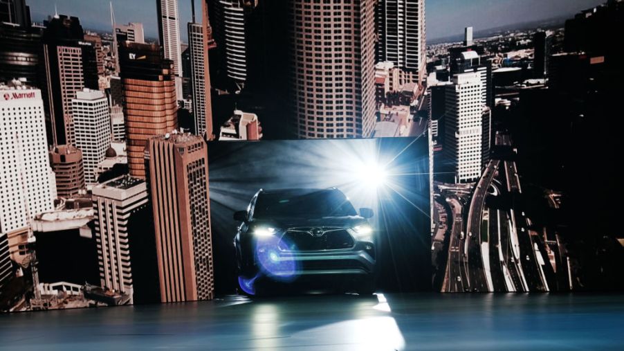 The 2020 Toyota Highlander at the New York International Auto Show