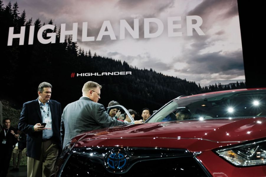 The 2020 Toyota Highlander at the New York International Auto Show