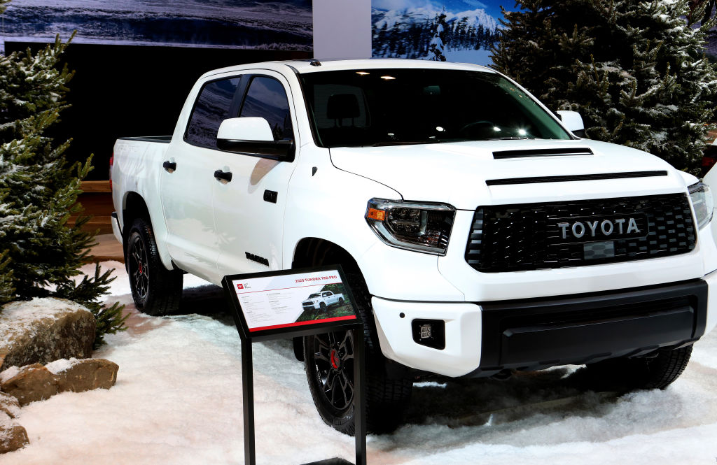 The 2020 Toyota Tundra TRD Pro on display